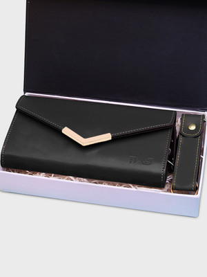 The Wallet Store Casual Black  Clutch(Pack of: 2)