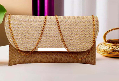 JIVON Gold Sling Bag net sling