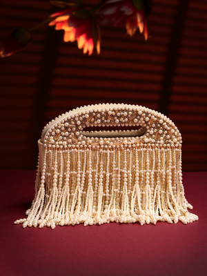 Anekaant Party Cream, Gold  Clutch
