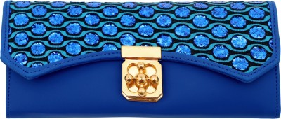 RAAQ Casual, Party, Formal, Sports Blue  Clutch