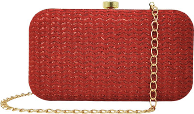 Fandu collection Party Red  Clutch