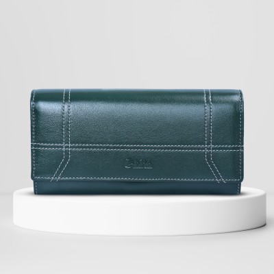 ZAKRALEATHER Casual Green  Clutch