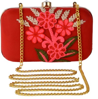 Rezzy Party, Formal, Casual Red  Clutch