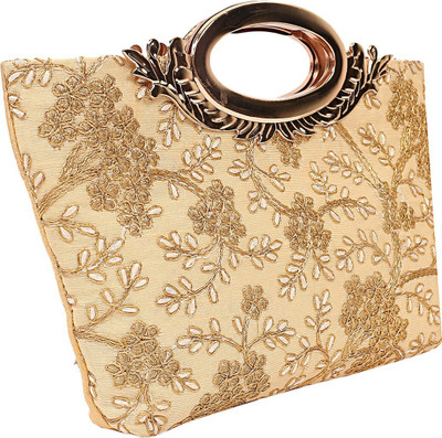 KUBER INDUSTRIES Party Beige  Clutch
