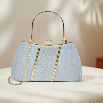 Belgium Party, Formal Silver  Clutch