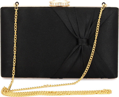 Tooba Handicraft Party Black  Clutch