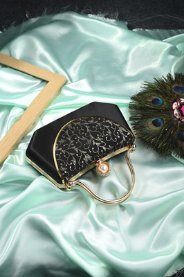 Toobacraft Party Black, Gold  Clutch