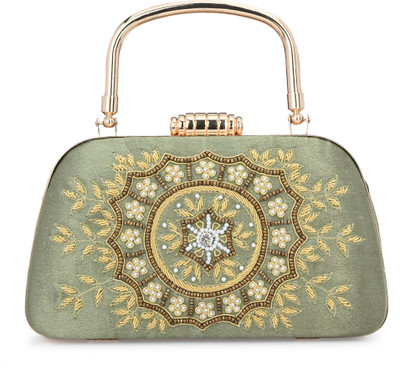 FOR THE BEAUTIFUL YOU Party Green  Clutch
