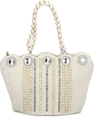 Zari and Fashion Party White  Clutch