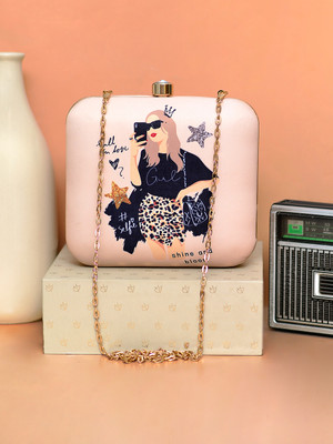 ARTKLIM Casual Peach  Clutch