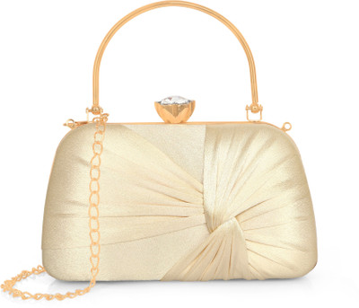 Misha Casual, Party, Formal Gold  Clutch