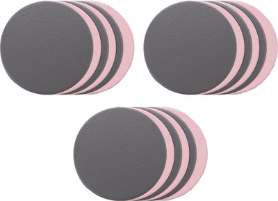 KUBER INDUSTRIES Round Reversible Acrylic Coaster Set(Pack of 18)