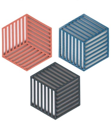 Erza Hexagon Reversible Rubber Coaster(Pack of 3)