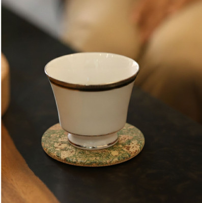 Stacpro Round Cork Coaster Set(Pack of 12)