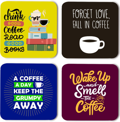 RADANYA Square Wood Coaster Set(Pack of 8)