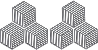 ShilpSukh Hexagon Reversible PVC Coaster Set(Pack of 6)