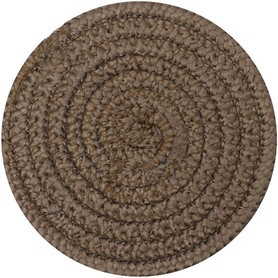Ariya Round Reversible Cotton, Polypropylene Coaster Set(Pack of 6)