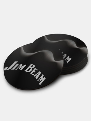 Macmerise Round Medium Density Fibreboard Coaster Set(Pack of 6)