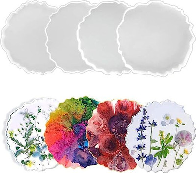 POLARIS FOX Round Resin Coaster Set(Pack of 12)