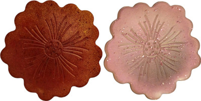 Coaste Round Resin Coaster Set(Pack of 2)