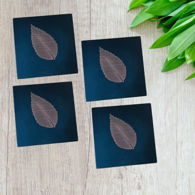 Angira handicrafts Square Wood Coaster Set(Pack of 4)