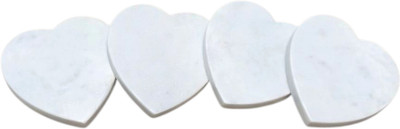 KS HANDICRAFT Triangle Reversible Marble Coaster Set(Pack of 4)