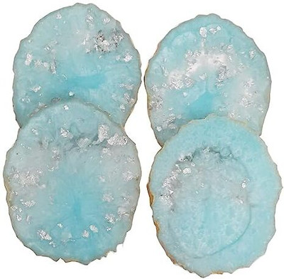 eshoppee Oval Resin Coaster Set(Pack of 4)