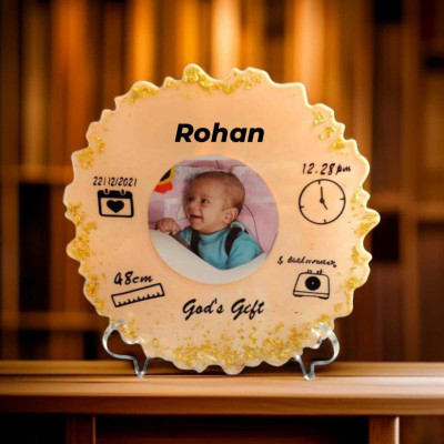 Art mart of tahrim fatima Round Reversible Resin Coaster(Pack of 1)
