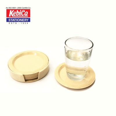 Kebica Round Acrylic Coaster(Pack of 6)