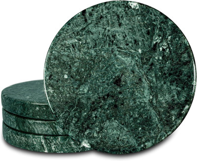 Repan Round Marble Coaster Set(Pack of 4)