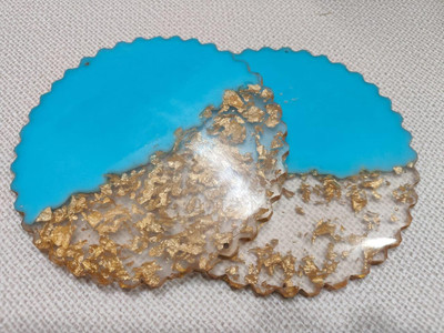 Sell plus Round Reversible Resin Coaster(Pack of 2)
