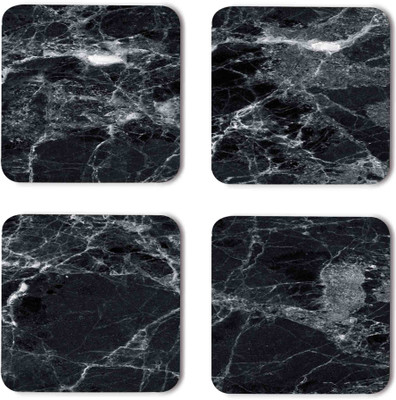 RADANYA Square Wood Coaster Set(Pack of 8)