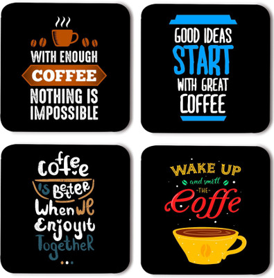 RADANYA Square Wood Coaster Set(Pack of 8)