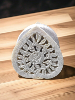 Pooja Creation Heart Stone Coaster Set(Pack of 6)