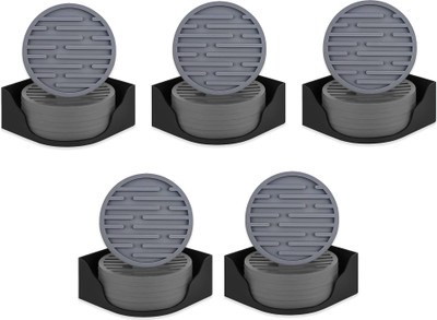 KUBER INDUSTRIES Round Rubber Coaster Set(Pack of 30)