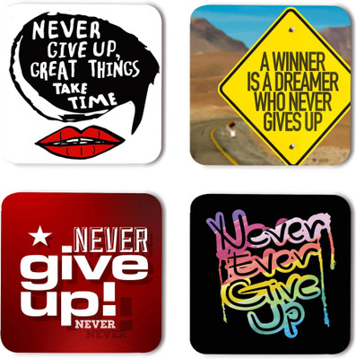 RADANYA Square Wood Coaster Set(Pack of 8)