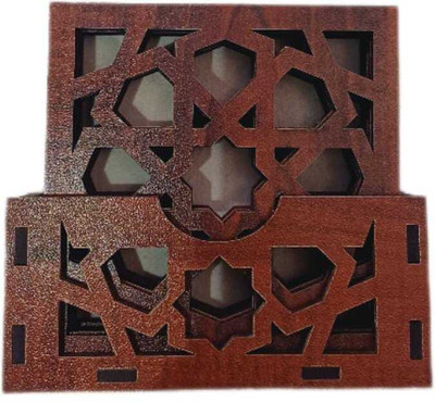 ROSAVA Hexagon Reversible Wood Coaster(Pack of 6)