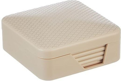 RH MALL Square Reversible ABS, PVC Coaster Set(Pack of 6)