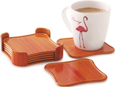 SUNLIFE Square Polypropylene Coaster Set(Pack of 6)