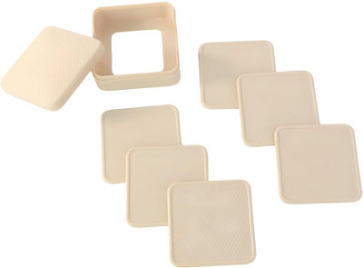 TechKing Square Reversible Wood Coaster Set(Pack of 6)