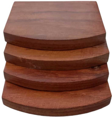 Sadiya Square Reversible Wood Coaster Set(Pack of 4)