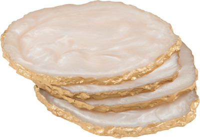 InsTook Round Resin Coaster Set(Pack of 4)