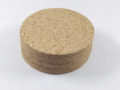 AONEDESIGN Round Cork Coaster Set(Pack of 12)