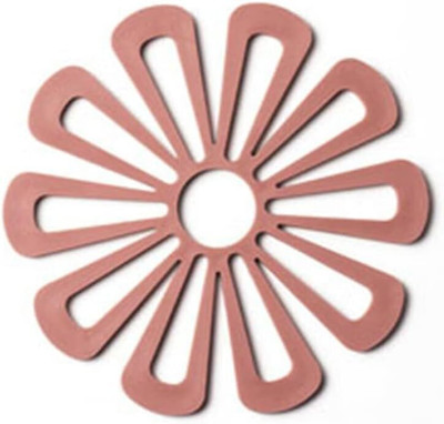 FLOSTRAIN Round Rubber Coaster(Pack of 2)