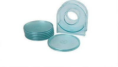 CSM Round Reversible ABS Coaster Set(Pack of 6)
