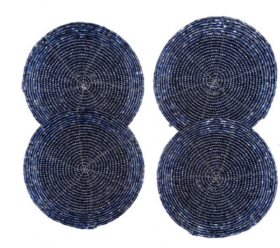 estore Round Reversible Glass Coaster Set(Pack of 4)