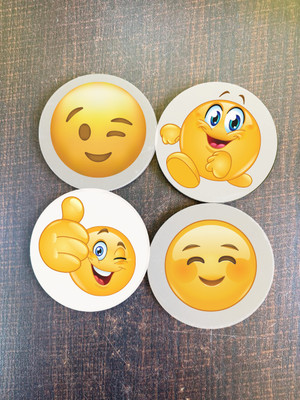 MAYANK CREATION Round Cork Coaster Set(Pack of 4)