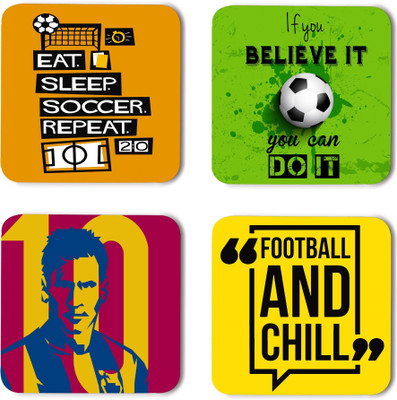 RADANYA Square Wood Coaster Set(Pack of 8)