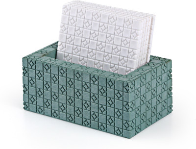 Sukhson India Square Reversible Polypropylene Coaster Set(Pack of 6)