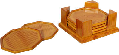 YUIOP Hexagon Reversible ABS Coaster Set(Pack of 6)